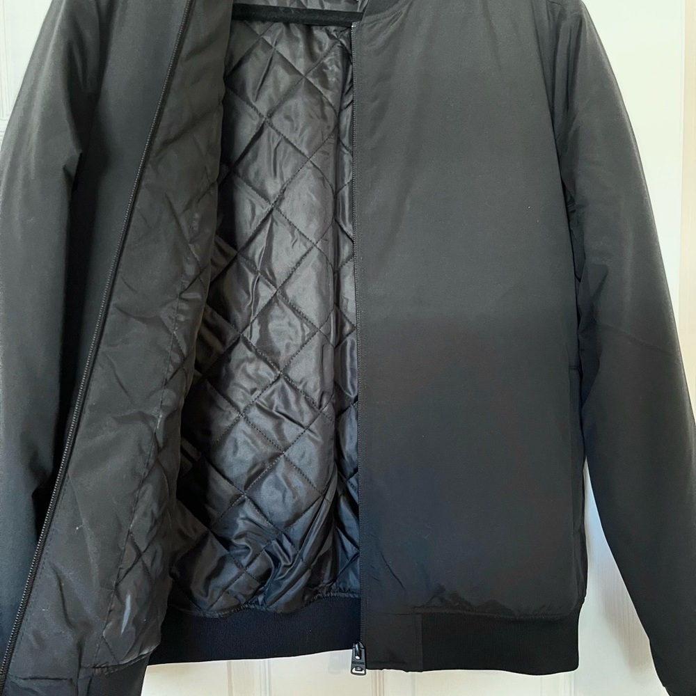 ONLY & SONS Zip Front Jacket Black Lightweight Size M NWOT - Picture 2 of 6